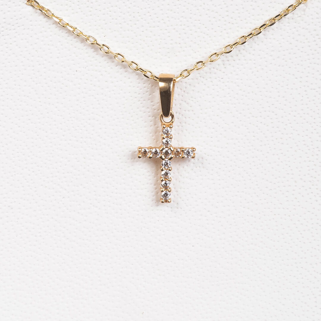 Cruz con Circonias 9mm