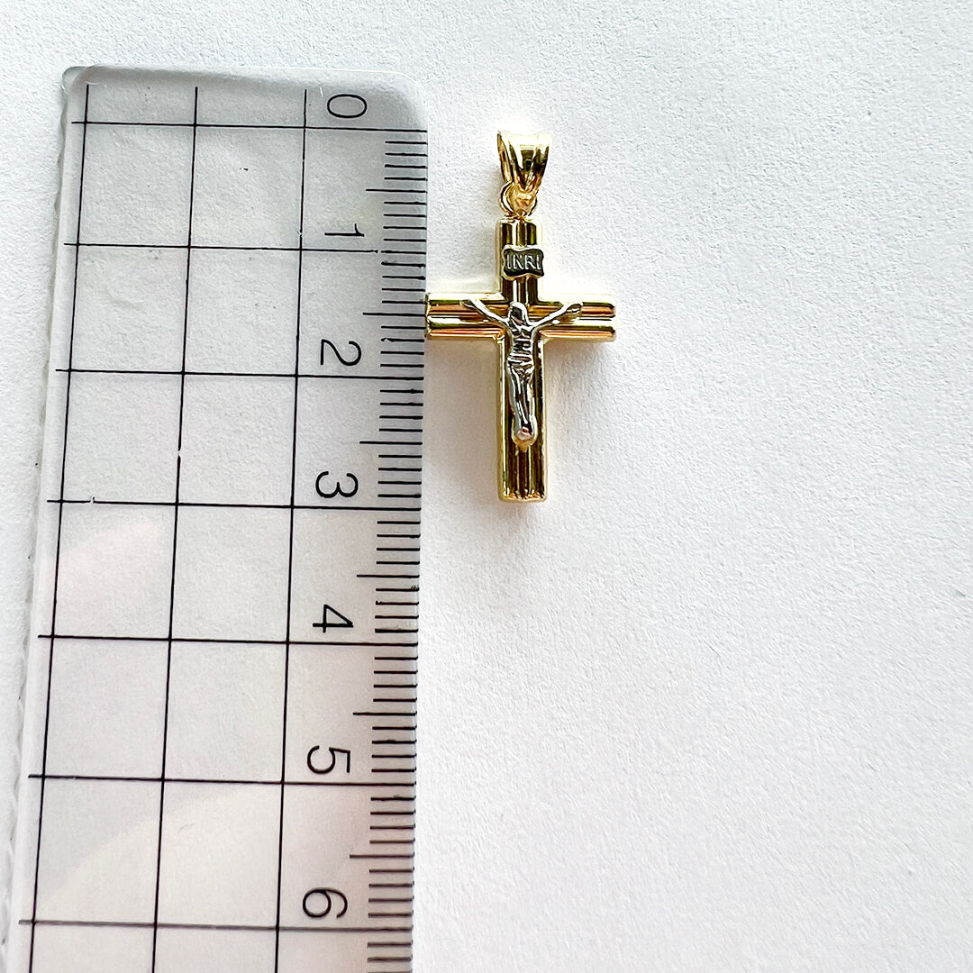 Cruz con Cristo 14k