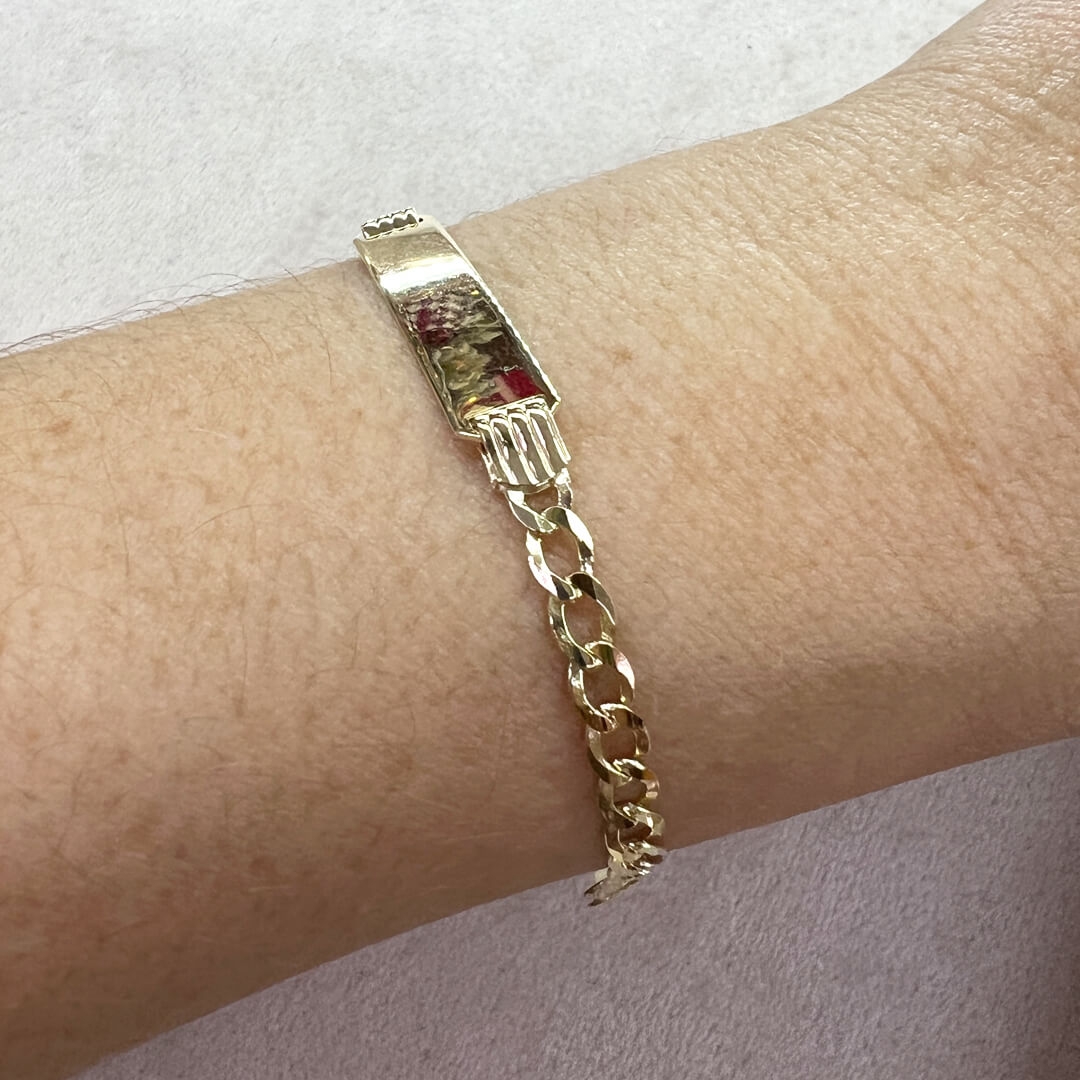 Esclavita con Tejido Barbado 14k