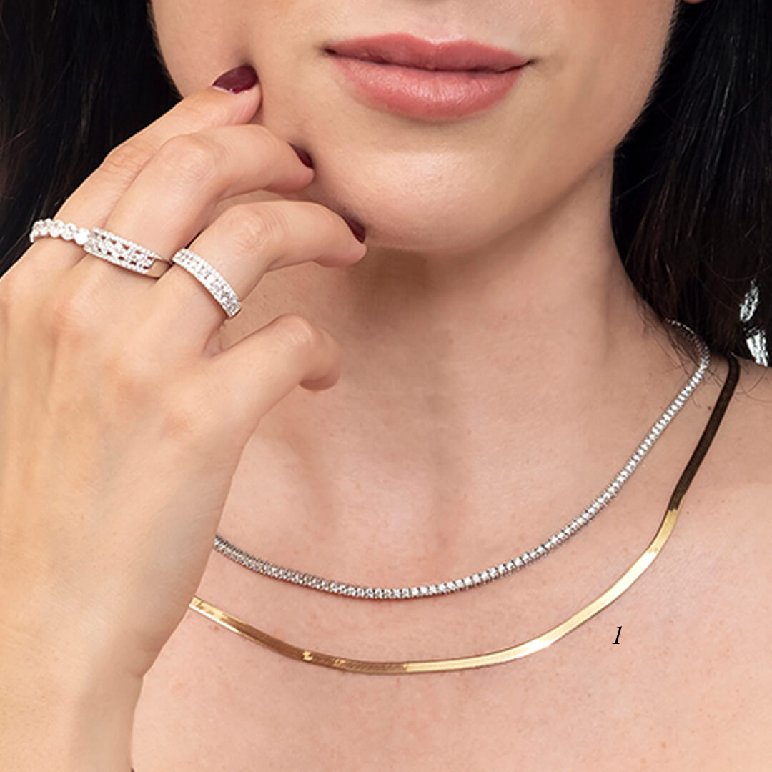 Gargantilla Planchada 3mm 14k