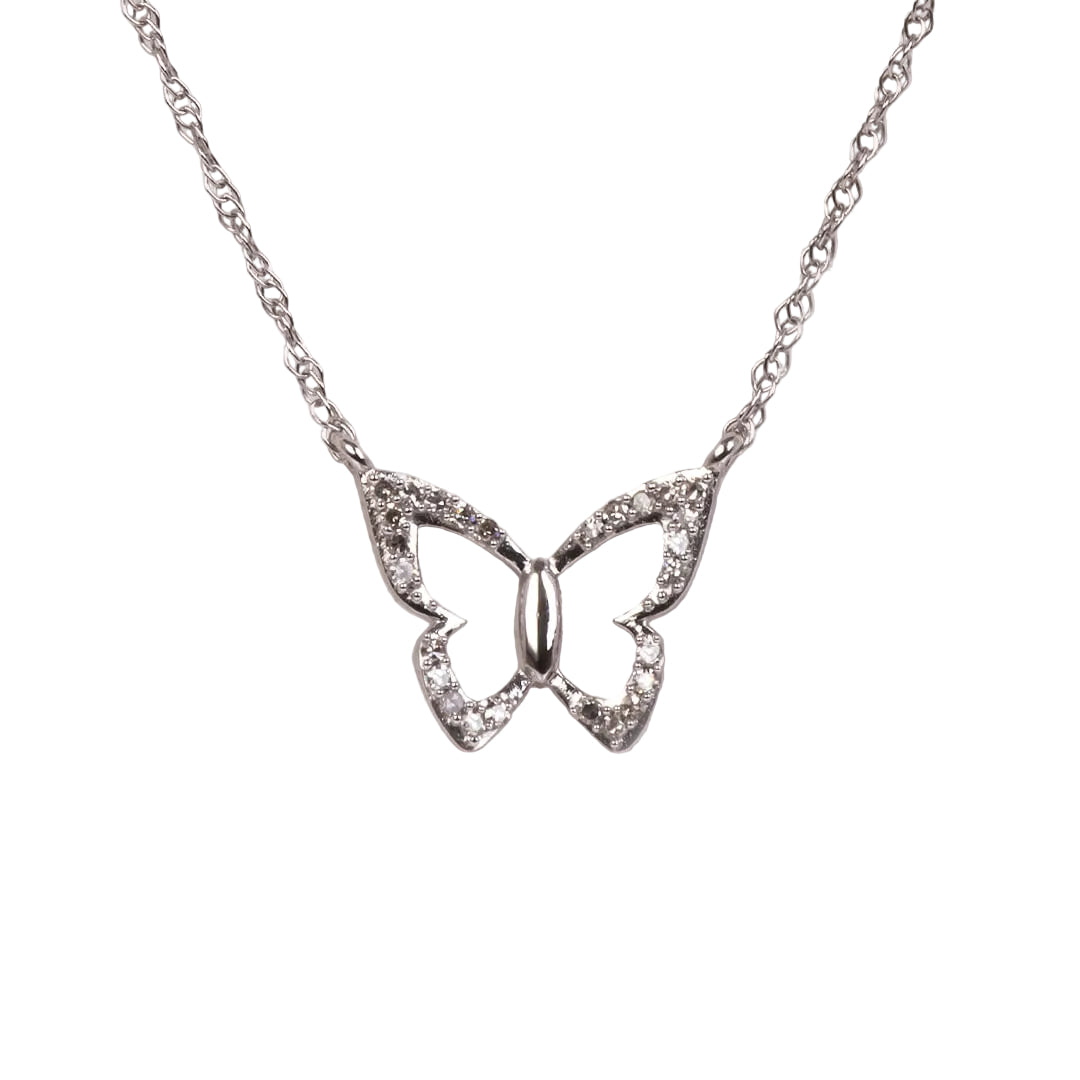 Mariposa con Diamantes Naturales 0.07qts