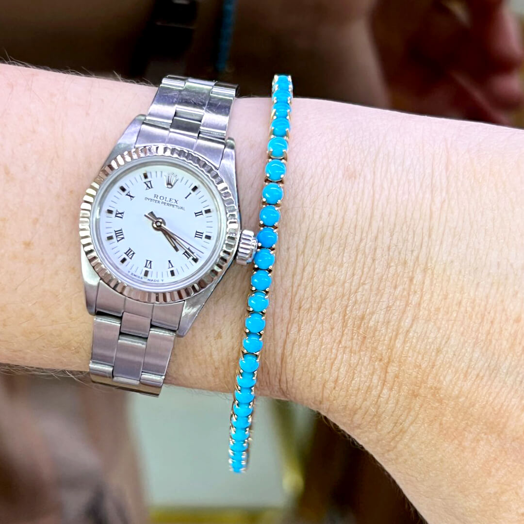Pulsera Tennis de Turquesas