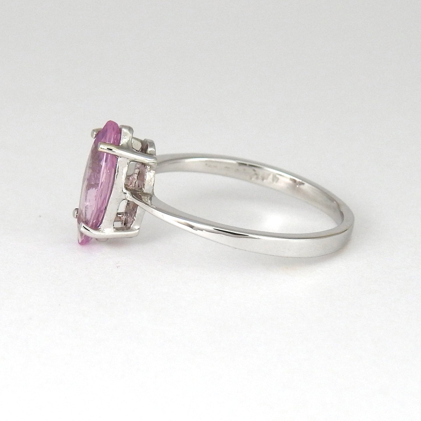 Marquise purple spinel ring