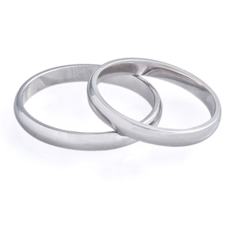 Argollas lisas media caña 2.5mm