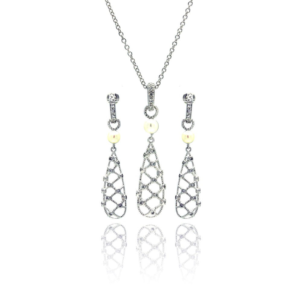 Juego Perla y Circonias