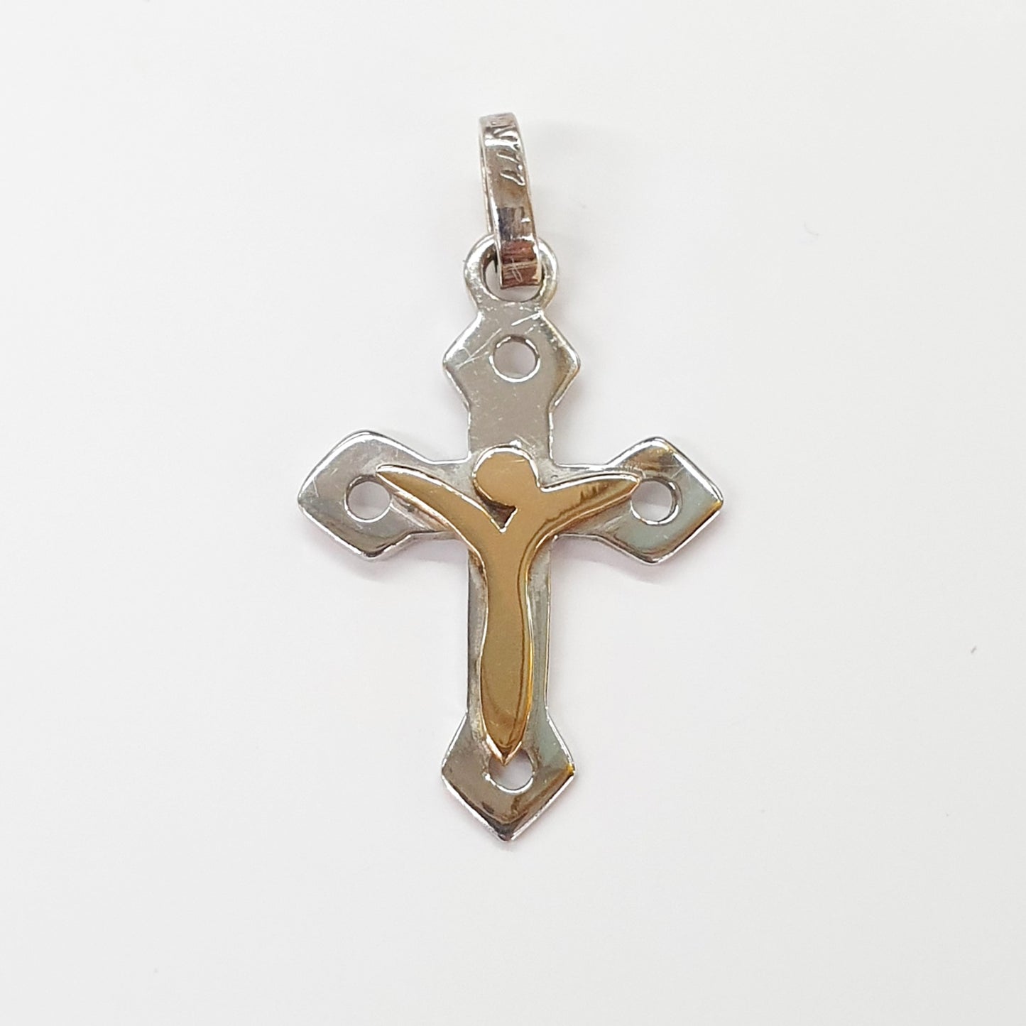 Cruz Blanca con Cristo Amarillo