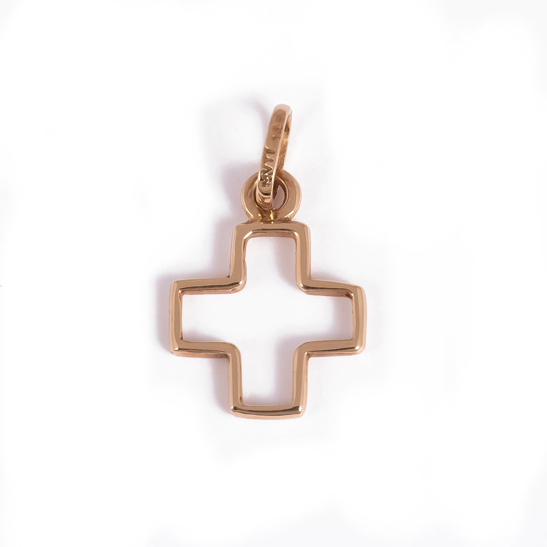 Cruz contorno cuadrada