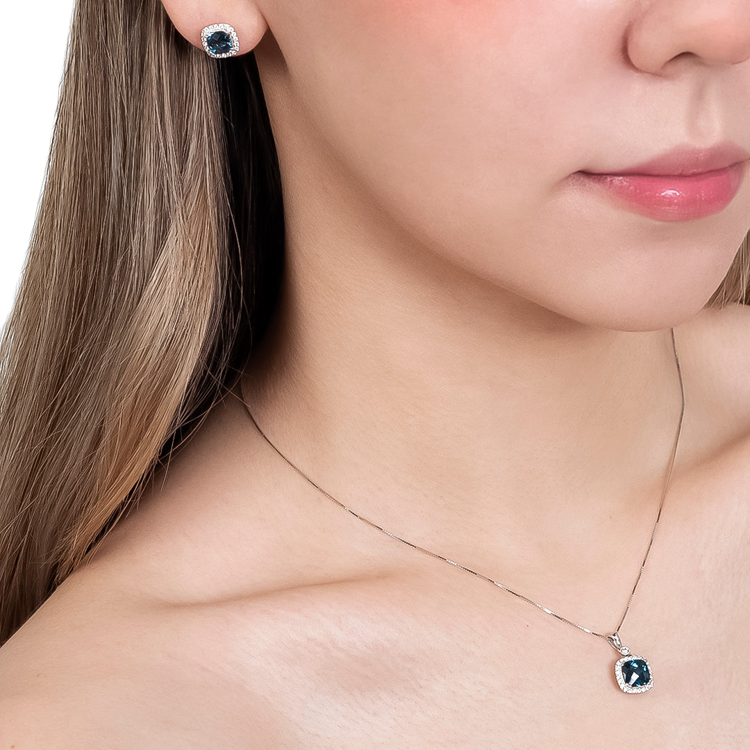 Juego Aretes, Dije y Cadena