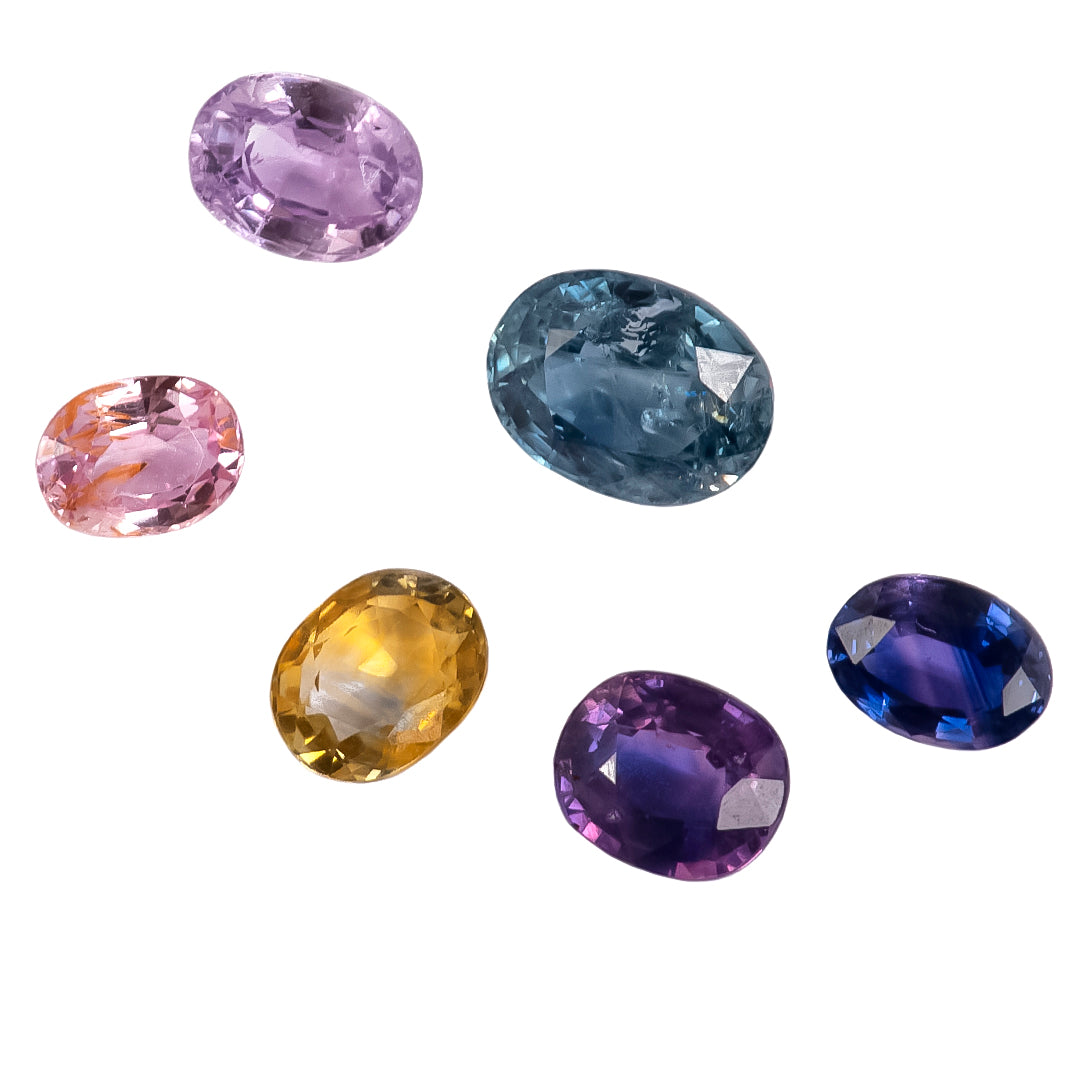 Zafiro Morado Rojizo Natural Oval 1.44qts