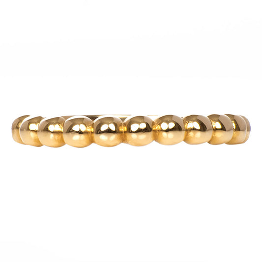Anillo Chunky de Bolitas Lisas