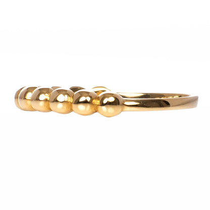 Anillo Chunky de Bolitas Lisas