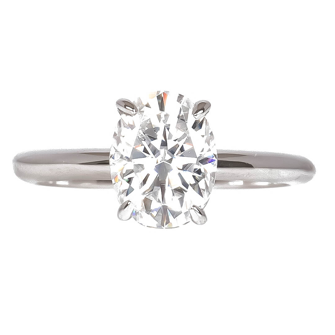 Anillo Grace con Moissanita Oval 9x7mm
