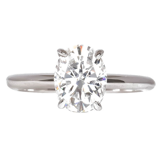 Anillo Grace con Moissanita Oval 9x7mm