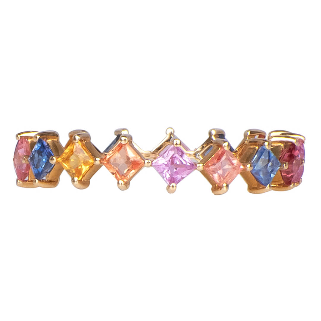 Anillo Infinito Zafiro de Colores