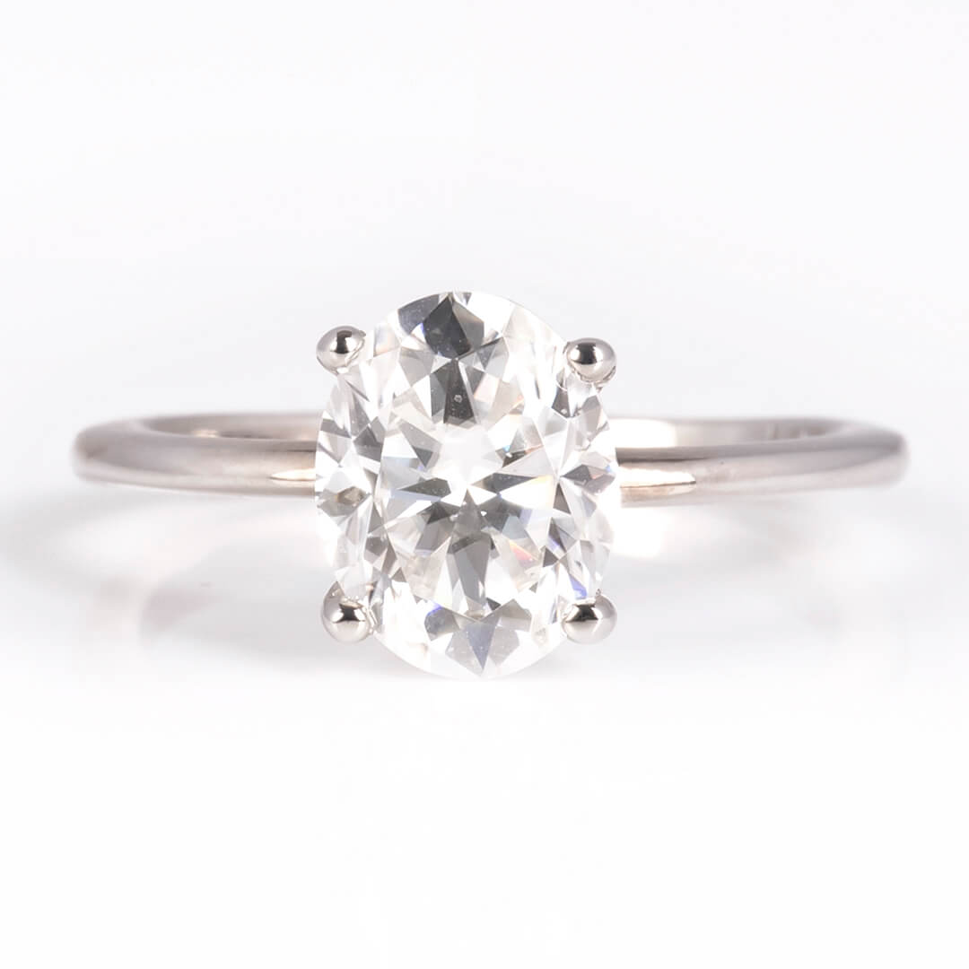 Solitario Bella con Moissanita Oval 2.00qts 9x7mm