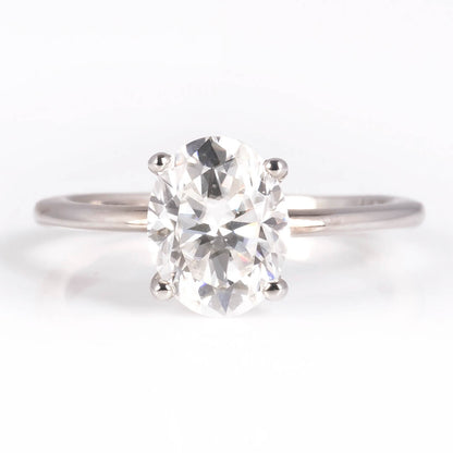 Solitario Bella con Moissanita Oval 2.00qts 9x7mm