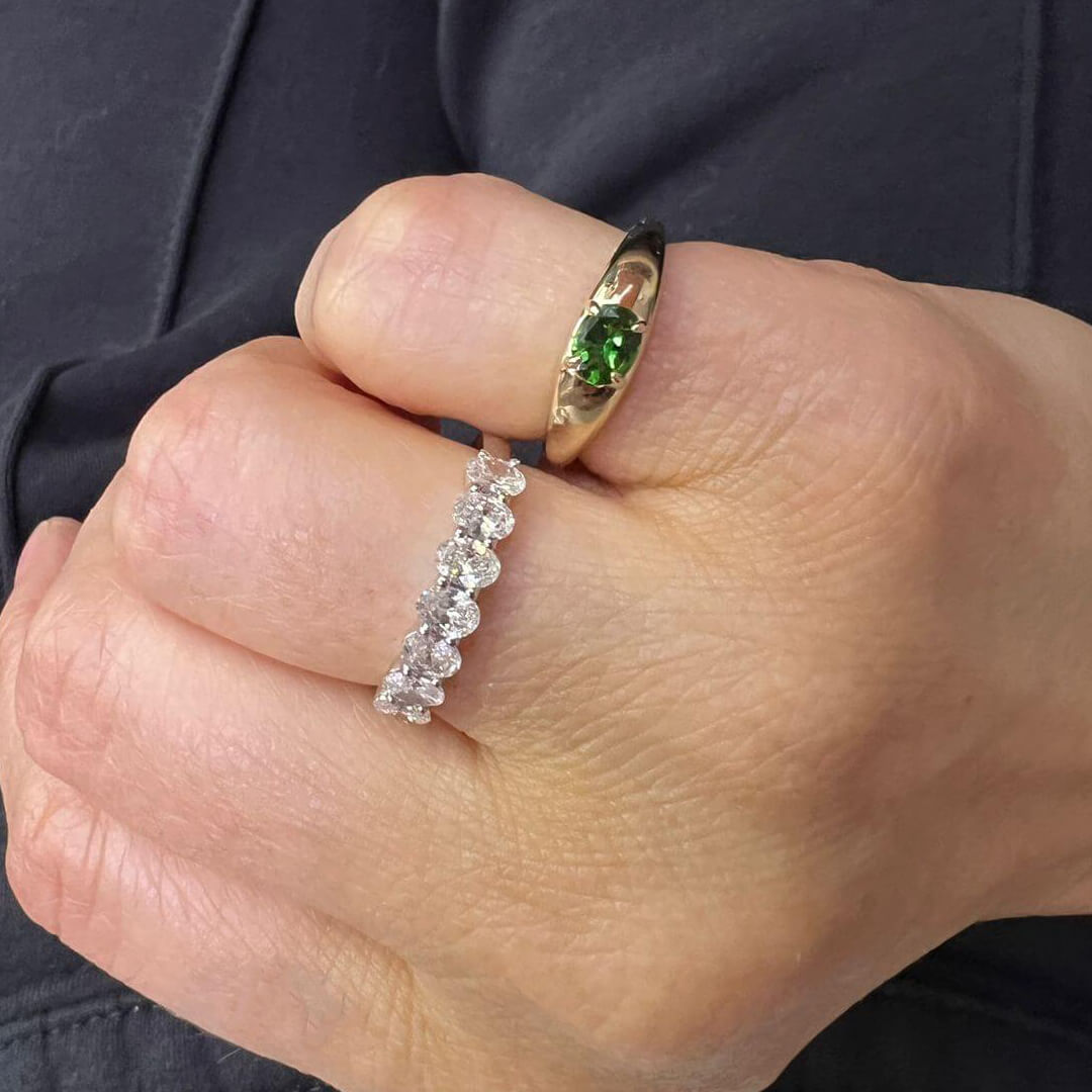 Anillo Pinky con Turmalina