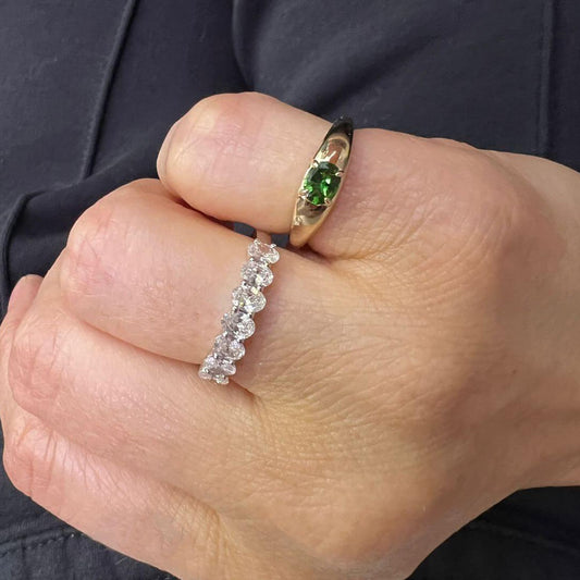 Anillo Pinky con Turmalina