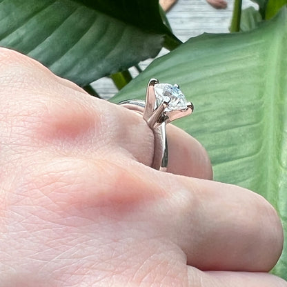 Anillo Moissanita Corte Cushion 1.00qt 6mm