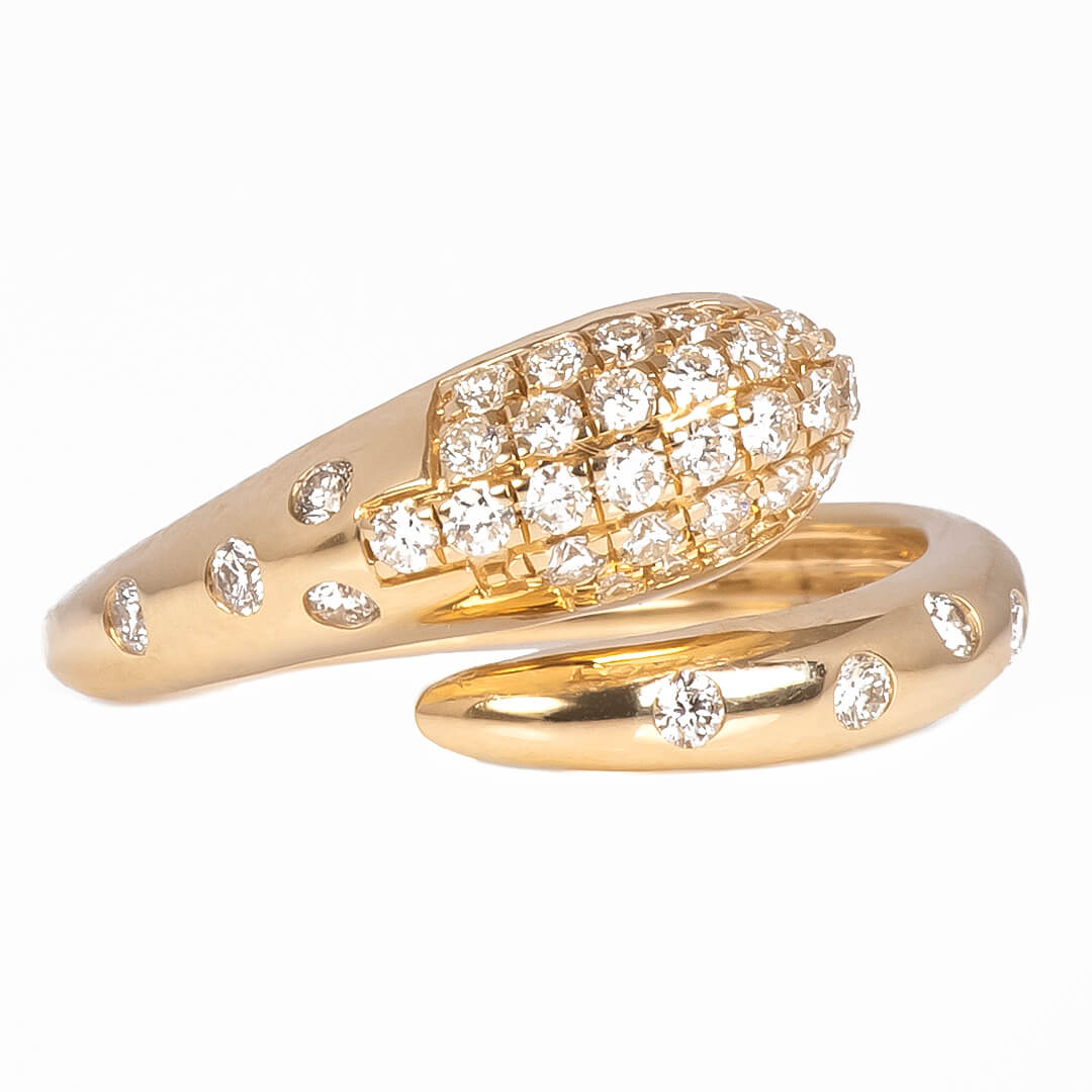 Anillo Pinky Vibora 0.20qts Diamantes Labgrown