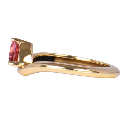 Anillo Pinky con Turmalina Rosa 0.48qts