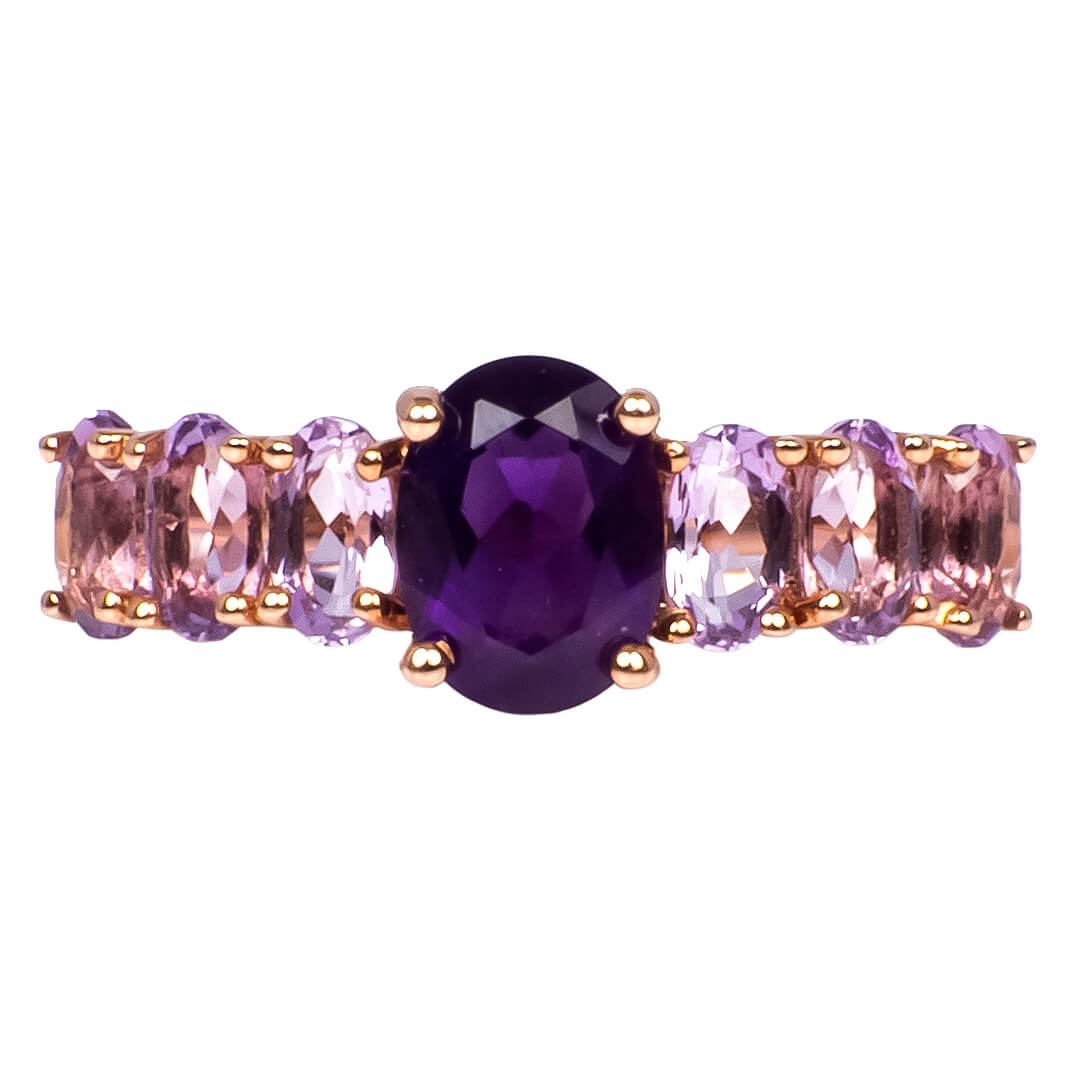 Anillo con Amatista Corte Oval
