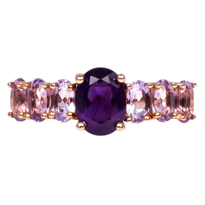 Anillo con Amatista Corte Oval