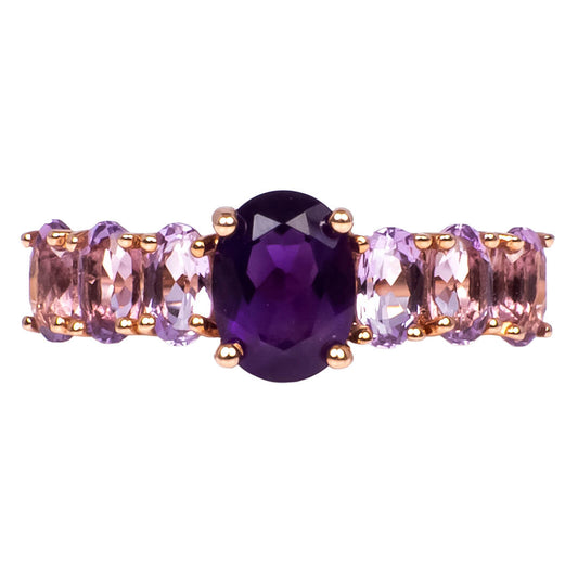 Anillo con Amatista Corte Oval