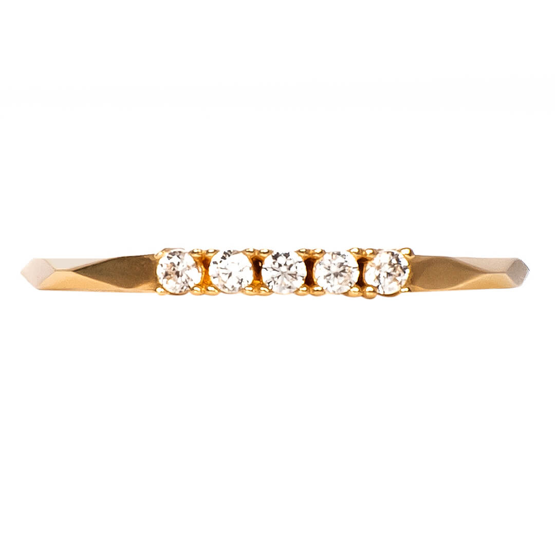 Anillo con Circonias (Pinky Ring)
