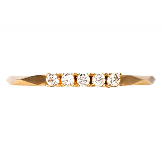 Anillo con Circonias (Pinky Ring)