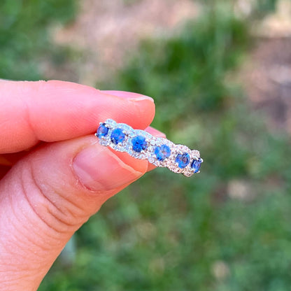 Churumbela con Zafiros y Diamantes Naturales