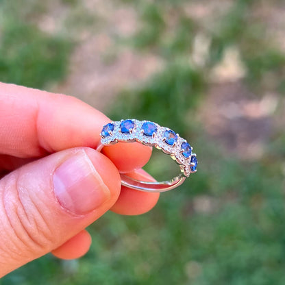 Churumbela con Zafiros y Diamantes Naturales