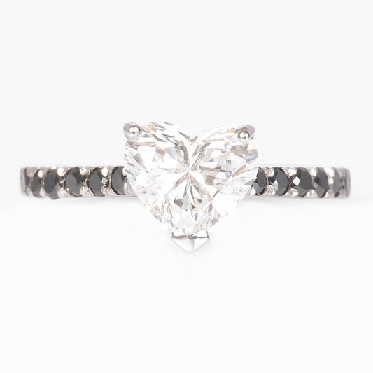 Anillo de Compromiso Labgrown Corte Corazón 1.49qts