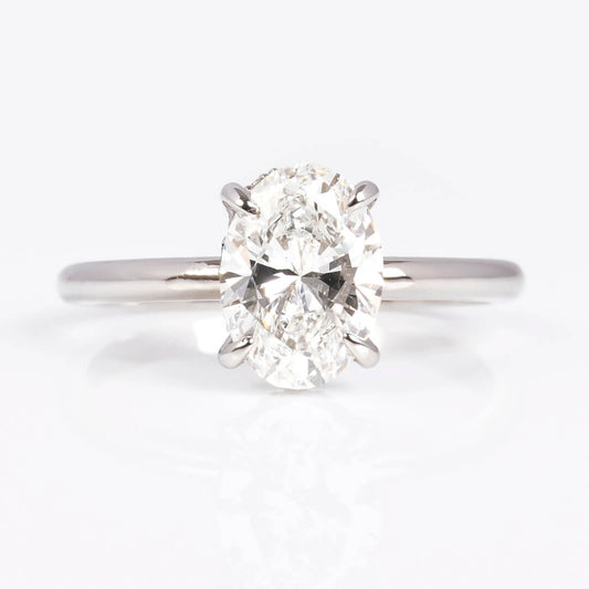 Anillo de Compromiso con Diamante Labgrown Corte Oval 1.91qts