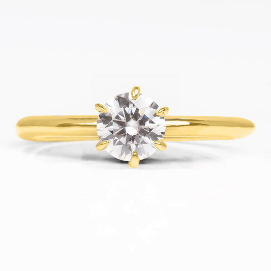 Anillo Aura con Diamante Laboratorio Corte Redondo 0.86qts