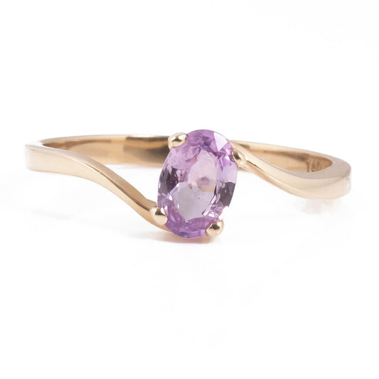 Anillo de Zafiro Lila 0.40qts