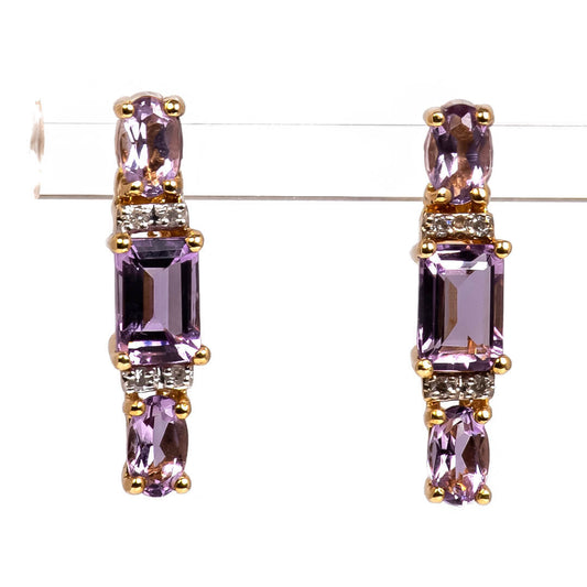 Aretes Amatista Pink