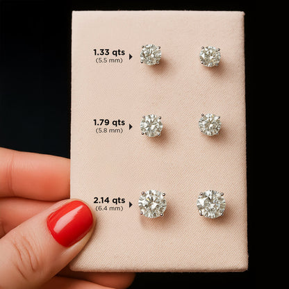 Aretes Diamantes de Laboratorio tipo Stud