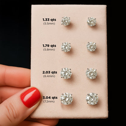 Aretes Diamantes de Laboratorio tipo Stud