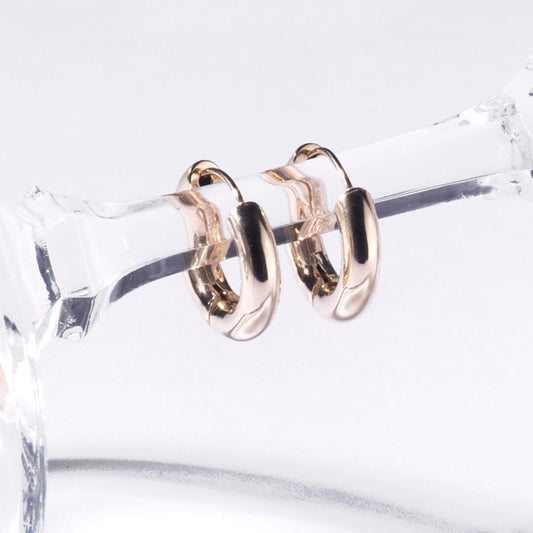 Arracada Tubo 18 mm x 4mm 10k