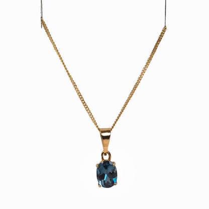 Cadena con Dije de Topacio 14k