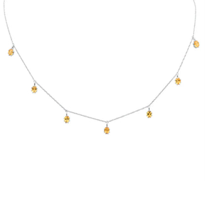 Cadena con Dijes de Citrina Natural 2.22qts