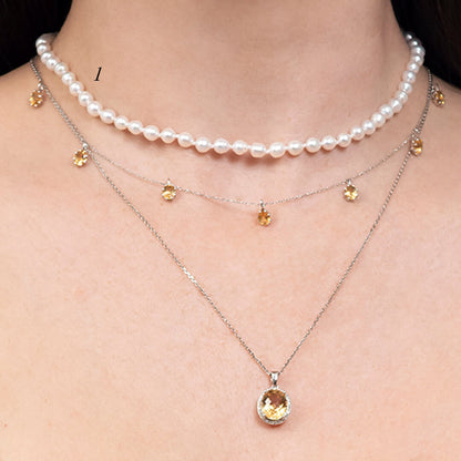 Choker de Perlas Cultivadas y Broche de Plata