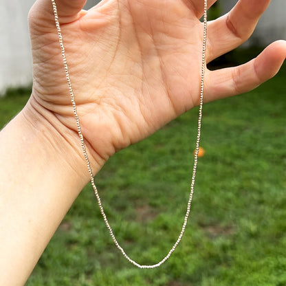 Collar con Bolitas Facetadas Completo 14k