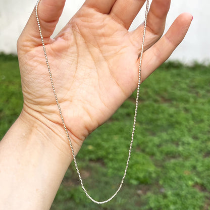 Collar con Bolitas Facetadas Completo 14k