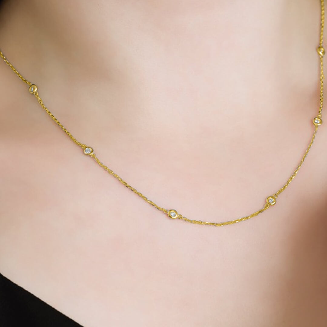 Collar con Diamantes Labgrown 0.93qts