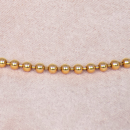 Collar de Bolitas 2.5mm 14k