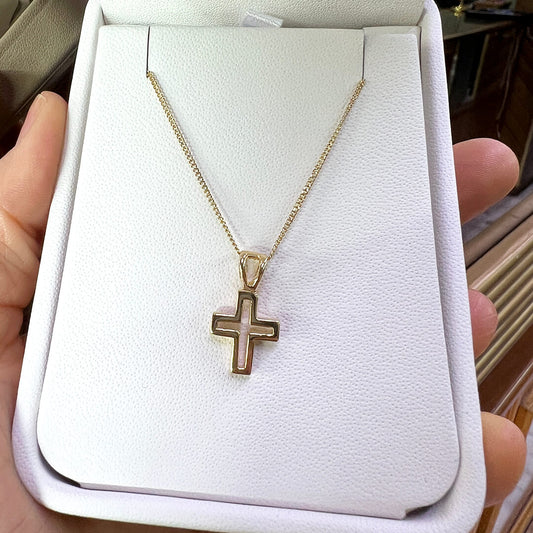 Cruz Chica Minimalista 14k