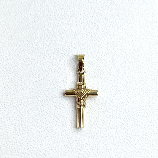 Cruz Manto Sagrado 14k