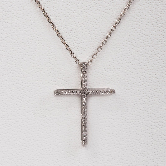 Cruz con Diamantes Naturales 0.11qts